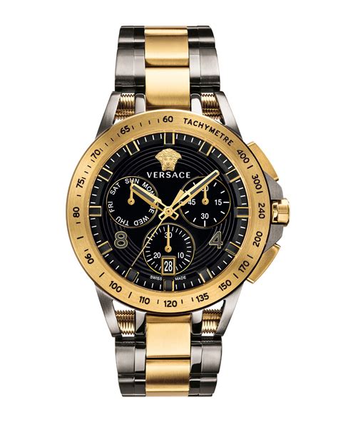 mens versace watch gold|Versace watches men price.